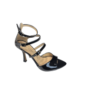 Sandalo Alla Schiava Vernice Nero