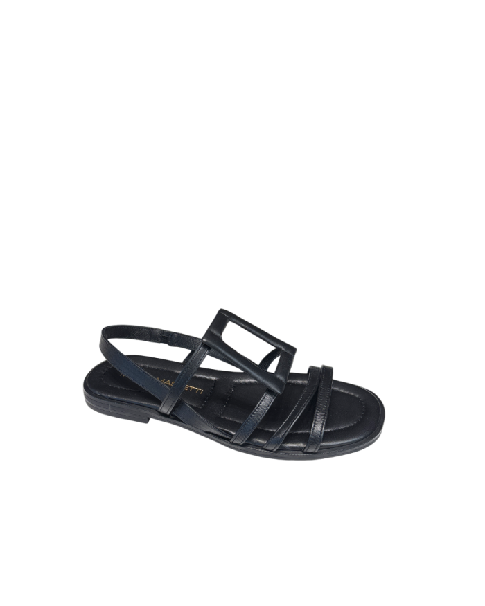 Sandalo Linea Geometrica Black