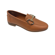 Mocassino Cuoio Con Accessorio