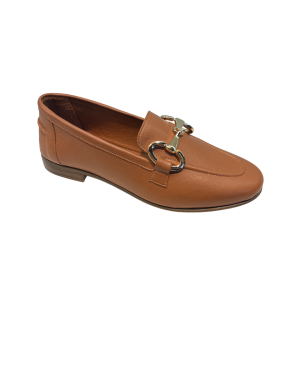 Mocassino Cuoio Con Accessorio