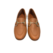 Mocassino Cuoio Con Accessorio