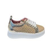 Sneakers Rete Rafia Gold