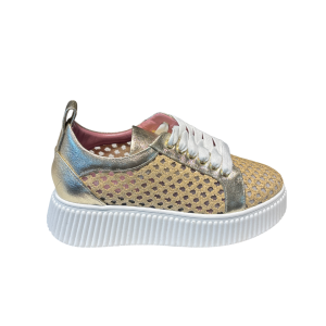 Sneakers Rete Rafia Gold