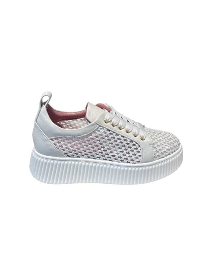 Sneakers Rete Rafia White
