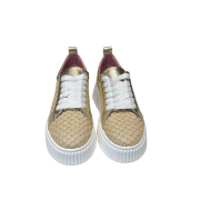 Sneakers Rete Rafia Gold