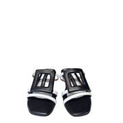 Ciabattina Linea Geometrica Black/White