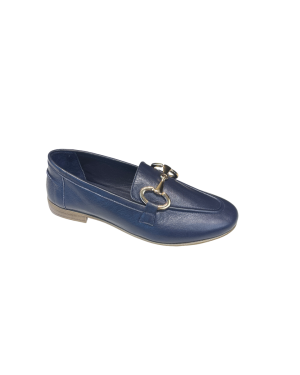 Mocassino Con Accessorio Blu